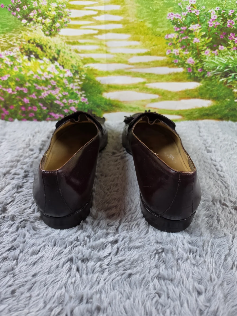 Salvatore Ferragamo Brown Leather Tassel Loafers - Size 7 2E